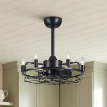 Load image into Gallery viewer, Modern Farmhouse Ceiling Fan, Adjustable Hanging

