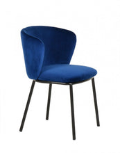 Load image into Gallery viewer, Royal Modern Dining Chairss (Set of 2) - Blue / Black
