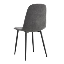 Load image into Gallery viewer, Modern Medieval Style Cushioned Side Chairs Set With Metal Legs For Kitchens
