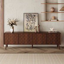 Load image into Gallery viewer, TV Stand With Soft Closing Hinges And Cable Management - Walnut
