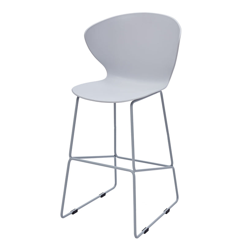 Low Back Counter Height Bar Chairs (Set of 2) - Gray