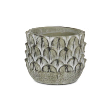 Load image into Gallery viewer, Leaf Round Pot Planter - Black / Gray
