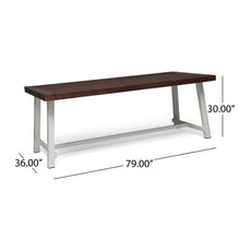 Load image into Gallery viewer, Equilibrium - Outdoor Dining Table With Wooden Frame And Slat Top
