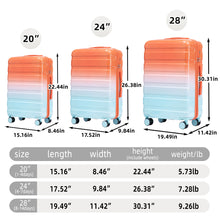 Load image into Gallery viewer, Luggage Set 20" /24" /28" With Combination Lock And Silent Wheels
