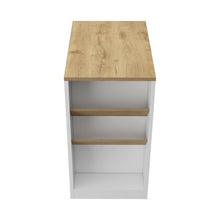 Load image into Gallery viewer, Kitchen Island With Storage - White / Natural
