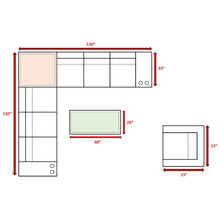 Load image into Gallery viewer, Modern Patio Rattan Sectional Set With Cushions
