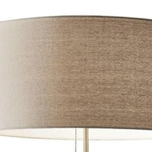 Load image into Gallery viewer, Traditional Shaped Floor Lamp With Drum Shade - Brown

