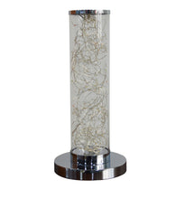 Load image into Gallery viewer, Metal Column LED Rope Table Lamp With Clear - Silver
