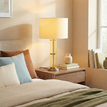 Load image into Gallery viewer, Echo - Table Lamp With On / Off Switch Clear Body Base - Clear / Silver / White
