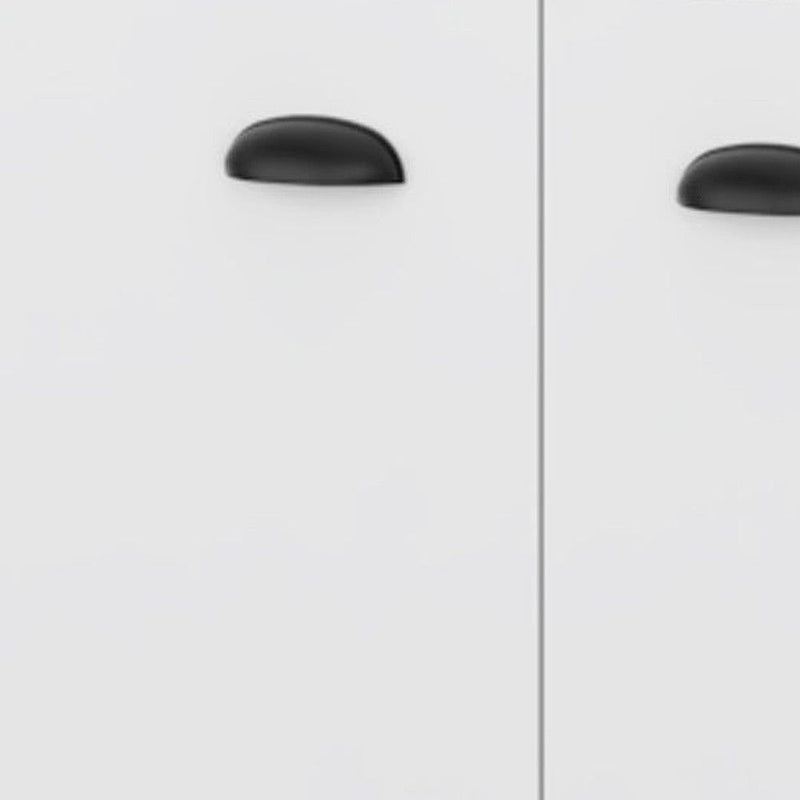 29" Wood Bar Cabinet With Two Doors - White