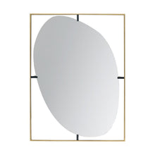 Load image into Gallery viewer, 40" Iron Framed Accent Mirror - Gold
