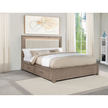 Load image into Gallery viewer, Gibbons - LED Storage Bed With Upholstered Headboard
