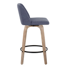 Load image into Gallery viewer, Toriano - Contemporary Fixed-Height Counter Stool &amp; Swivel With Round Footrest (Set of 2)
