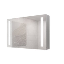 Load image into Gallery viewer, LED Medicine Cabinet With Mirror, Double Door With Defogger, Dimmer, Surface Mount
