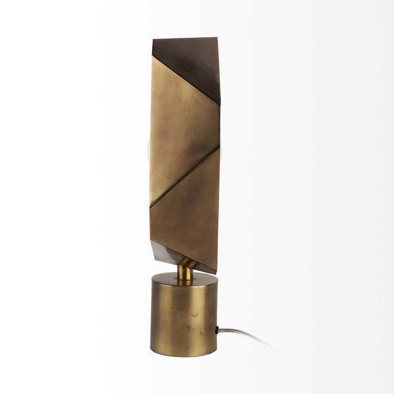 Geometric Halo Table Or Desk Lamp - Golden