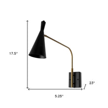 Load image into Gallery viewer, 18'' Metal Corner Wall Light - Black
