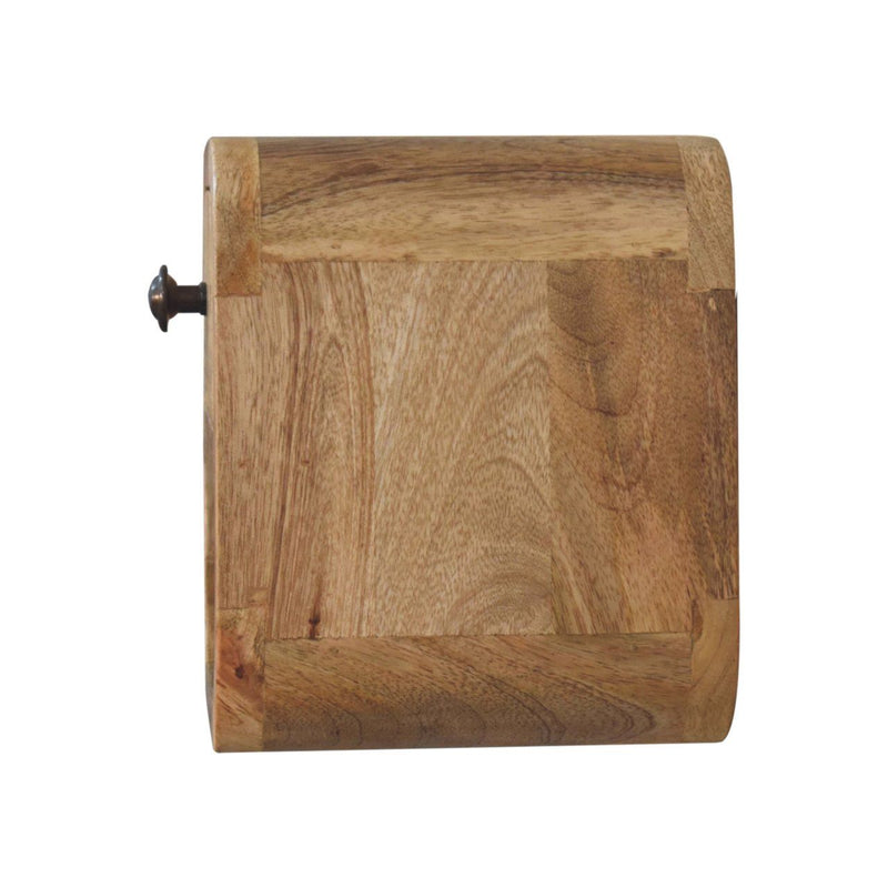 8" Solid Wood Square One Drawer Nightstand - Beige