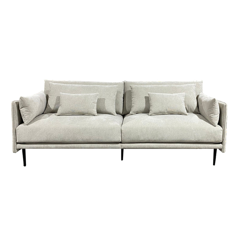 85" Fabric Solid Wood Sofa - Beige