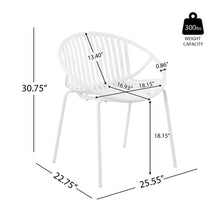 Load image into Gallery viewer, Stackable Outdoor Chairs With Breathable Plastic Backrest (Set of 2)

