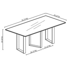 Load image into Gallery viewer, Forster - Rectangular Sintered Stone Dining Table - Gray
