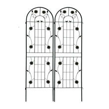 Load image into Gallery viewer, Metal Garden Trellis Rustproof Trellis For Climbing Plant Outdoor Flower Support
