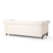Load image into Gallery viewer, Comfy 3 Seat Sofa With Wooden Legs, Retro Style For Living Room And Study
