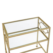 Load image into Gallery viewer, Grifton - Rectangular Glass Accent Table - Antique Gold
