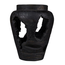 Load image into Gallery viewer, Modern Abstract Table Vase With Sculptural Details - Black
