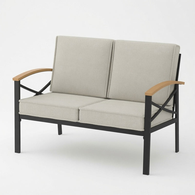 Outdoor Loveseat With Washable Cushions