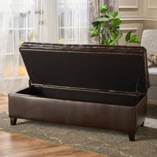Load image into Gallery viewer, Juliana - Storage Ottoman With Birch Legs
