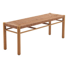 Load image into Gallery viewer, 48" Natural Metal and Aluminum Bench
