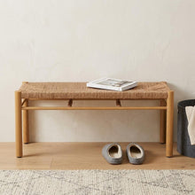 Load image into Gallery viewer, 48" Natural Metal and Aluminum Bench
