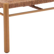 Load image into Gallery viewer, 48" Natural Metal and Aluminum Bench
