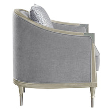 Load image into Gallery viewer, Fernando - Chair With Pillow - Gray Chenille &amp; Champagne
