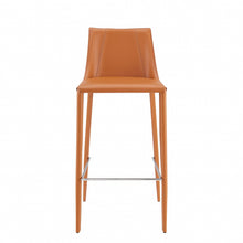 Load image into Gallery viewer, Steel Low Back Bar Height Bar Chair - Terra Cotta
