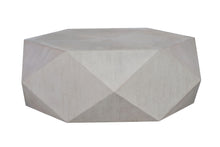 Load image into Gallery viewer, Wood Hexagon Distressed Block Coffee Table - Gray
