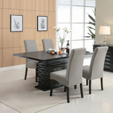 Load image into Gallery viewer, Shandra - 5 Piece Dining Set Tabletop And Upholstered Side Chairs - Gray
