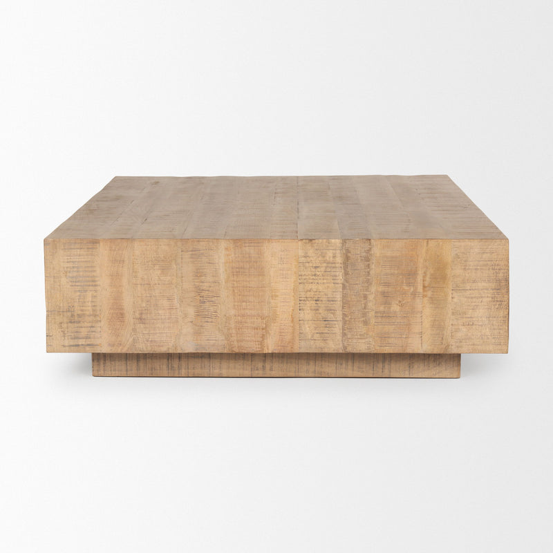 Square Block Coffee Table (727823) - Brown