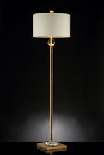 Load image into Gallery viewer, 63" Column Floor Lamp With Off-White Drum Shade - Gold

