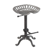 Load image into Gallery viewer, Backless Adjustable Height Bar Chair With Footrest 23" - Gray
