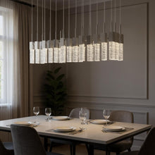 Load image into Gallery viewer, Cluster Multi Light Metal LED Dimmable Chandelier With Shades - Silver
