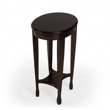 Load image into Gallery viewer, Oval End Table With Shelf - Chestnut
