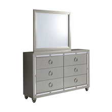 Load image into Gallery viewer, Solid Wood Six Drawer Double Dresser - Silver
