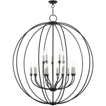 Load image into Gallery viewer, 48" Multi Light Dimmable Chandelier With Shades - Black
