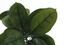 Load image into Gallery viewer, 52" Tall, Artificial Plant, Rubber Tree, Indoor, Faux, Fake, Floor, Greenery, Potted, Real Touch, Decorative - Green / Black
