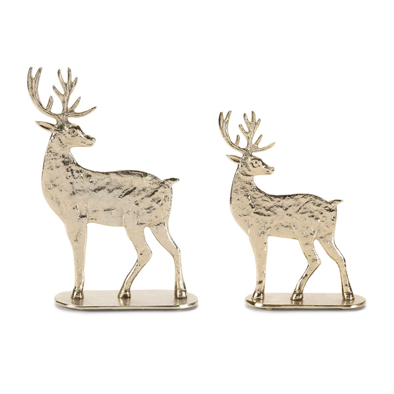 Deer Christmas Figurine (Set of 2) - Gold