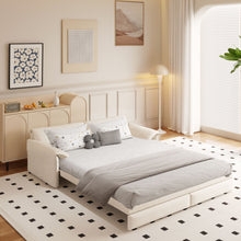 Load image into Gallery viewer, Queen Pull Out Sofa Bed With Side Storage
