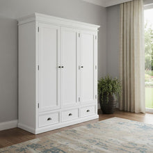 Load image into Gallery viewer, Solid Wood Frame Standard Curio Cabinet With Six Shelves - Off-White
