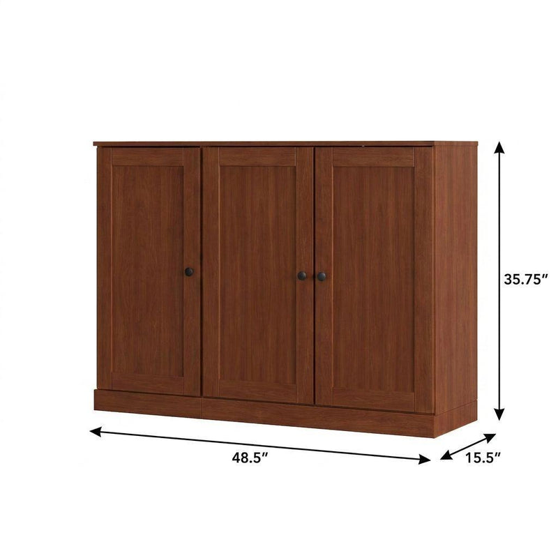 Solid Woodshoe Storage Cabinet (755976) - Coffee