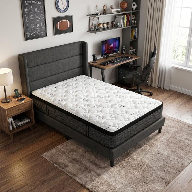 Foam Plush Euro Top Hybrid Mattress (746847) - Twin